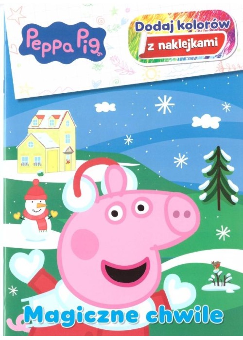 Świnka Peppa. Dodaj kolorów z naklejkami
