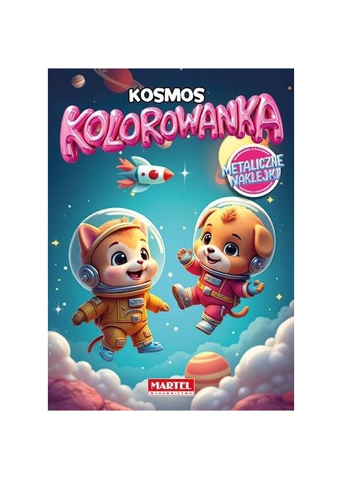 Kolorowanka. Kosmos z naklejkami metalicznymi