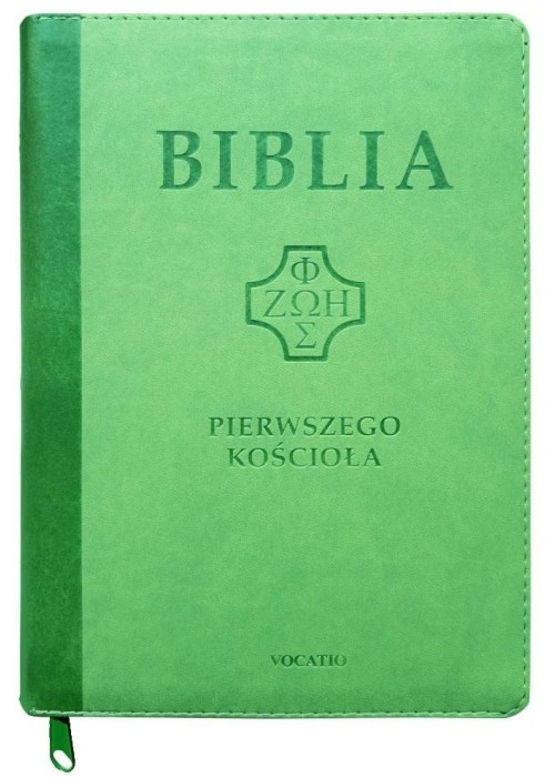 Biblia pierwszego Kościoła z paginat. suwak zieleń