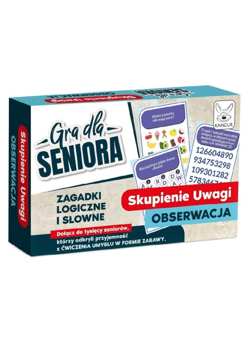 Gra dla Seniora. Skupienie uwagi - Obserwacja
