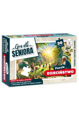 Gra dla Seniora. Puzzle Dzieciństwo