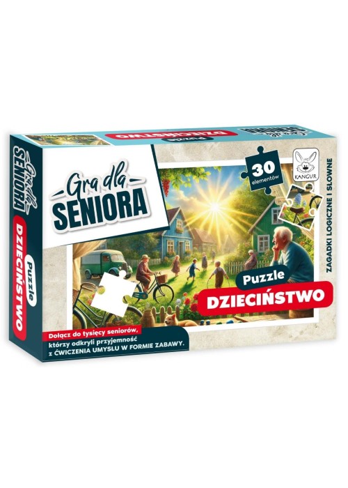 Gra dla Seniora. Puzzle Dzieciństwo