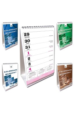 Kalendarz 2026 A5 biurkowy pion mix