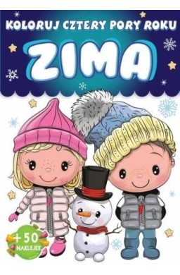 Koloruj cztery pory roku. Zima