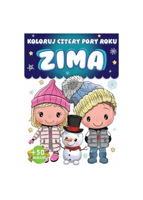 Koloruj cztery pory roku. Zima