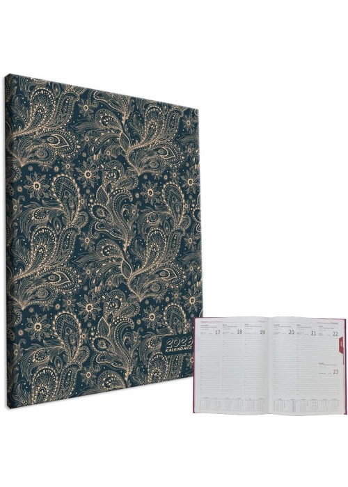 Kalendarz 2026 A4 tygodniowy Beż Denim