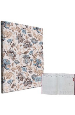 Kalendarz 2026 A4 tygodniowy Kwiaty Kawowe