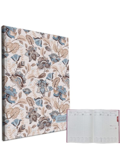 Kalendarz 2026 A4 tygodniowy Kwiaty Kawowe