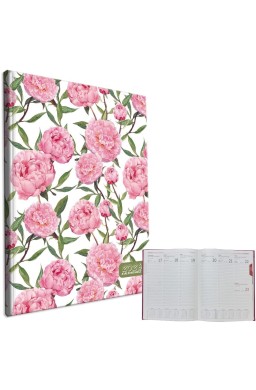 Kalendarz 2026 A4 tygodniowy Peonie