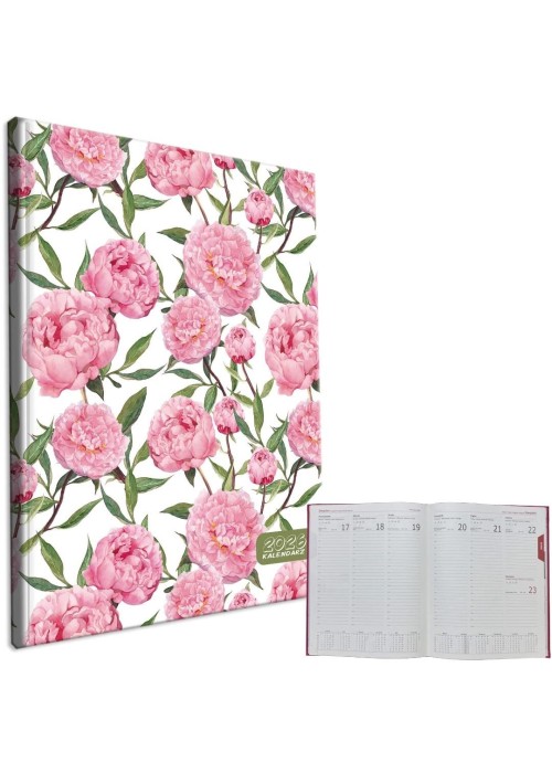 Kalendarz 2026 A4 tygodniowy Peonie