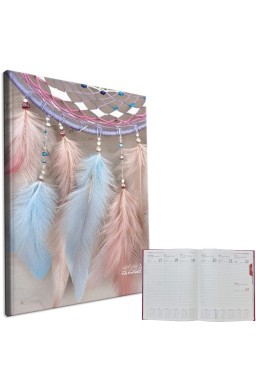 Kalendarz 2026 A4 tygodniowy Łapacze Pastel