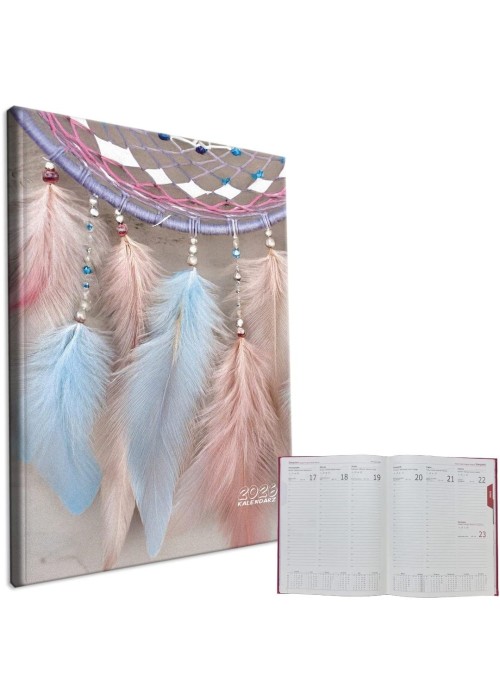 Kalendarz 2026 A4 tygodniowy Łapacze Pastel