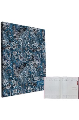 Kalendarz 2026 A4 tygodniowy Ornament Blue