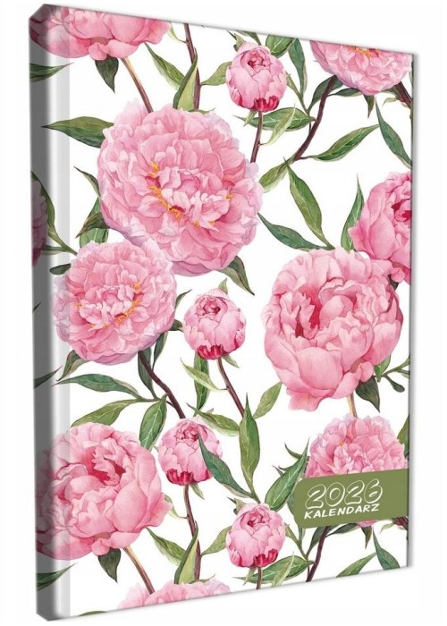 Kalendarz 2026 A5 dzienny sb/nd osobno Peonie