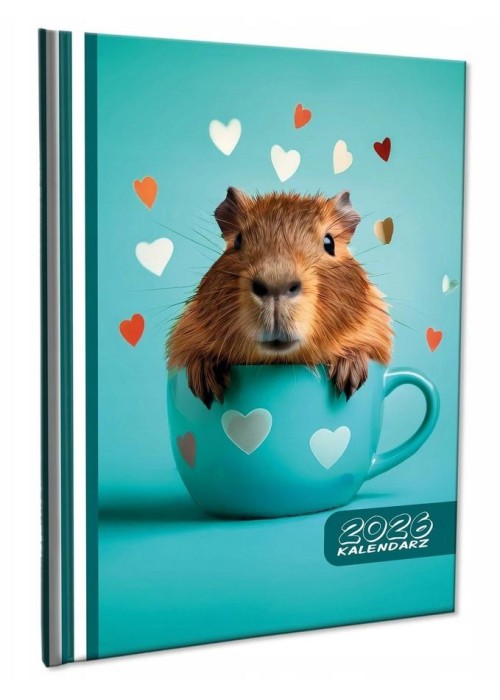 Kalendarz 2026 A5 tygodniowy notatka Kapibara