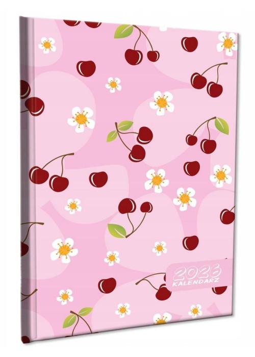 Kalendarz 2026 A5 tygodniowy notatka Wisienki