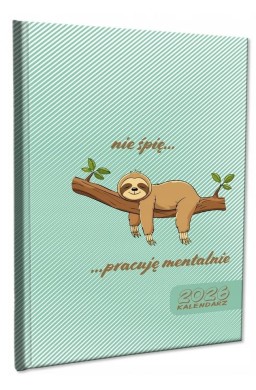 Kalendarz 2026 A5 tygodniowy notatka Leniwiec 2