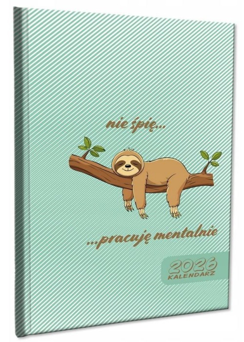 Kalendarz 2026 A5 tygodniowy notatka Leniwiec 2