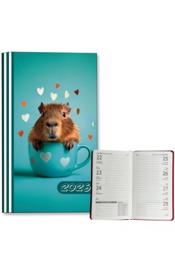 Kalendarz 2026 A6 tygodniowy Kapibara