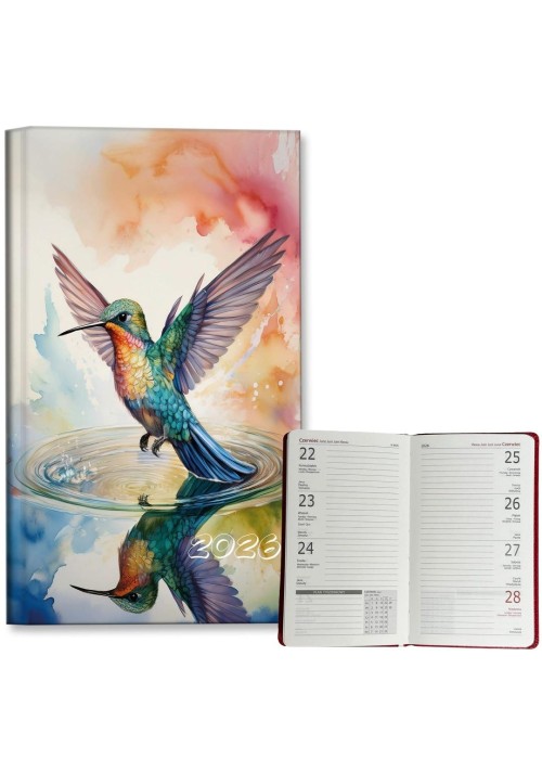 Kalendarz 2026 A6 tygodniowy Koliber