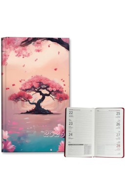 Kalendarz 2026 A6 tygodniowy Sakura