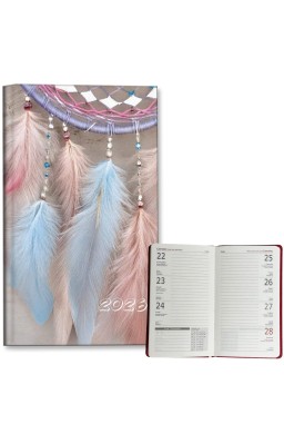 Kalendarz 2026 A6 tygodniowy Łapacze Pastel