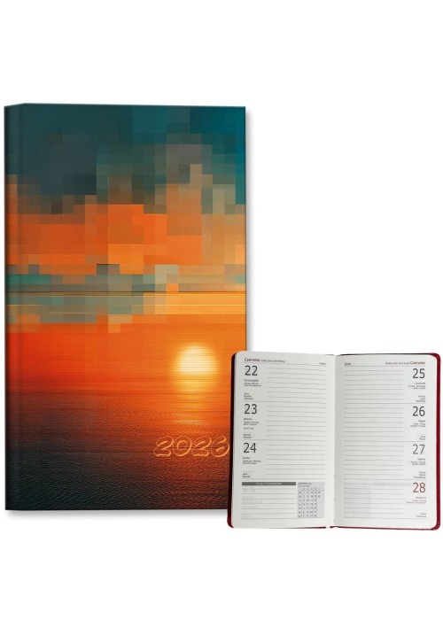 Kalendarz 2026 A6 tygodniowy Zachód