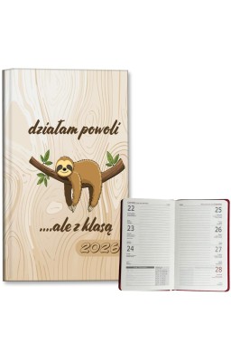 Kalendarz 2026 A6 tygodniowy Leniwiec z klasą