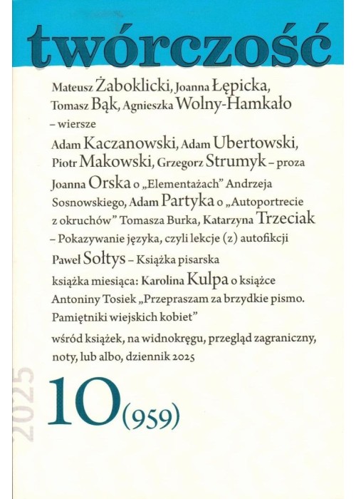 Twórczość 10/2025 Twórczość 10/2025