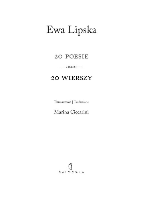 20 poesie. 20 wierszy 20 poesie. 20 wierszy