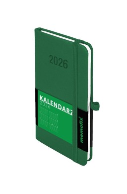 Kalendarz 2026 A6 Memofix TDW zielony