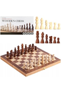 Szachy drewniane