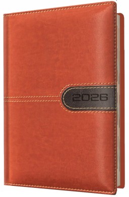 Kalendarz 2026 A6 tygodniowy brązowy