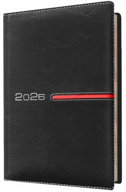 Kalendarz 2026 A6 tygodniowy czarny