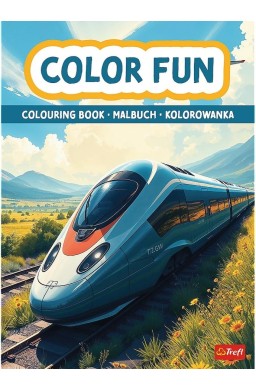 Pociągi i samoloty. Kolorowanka. Malbuch