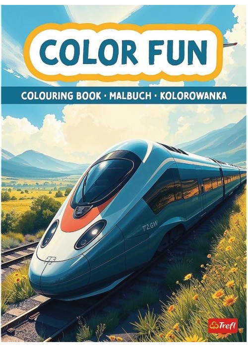 Pociągi i samoloty. Kolorowanka. Malbuch Pociągi i samoloty. Kolorowanka. Malbuch