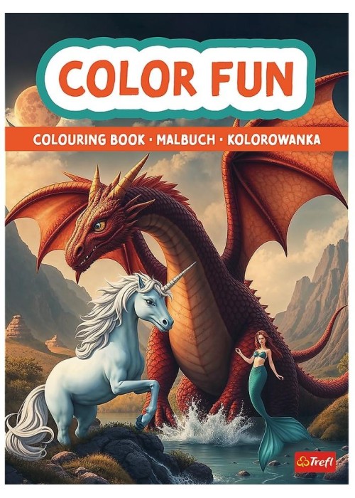Świat fantasy. Kolorowanka. Malbuch.Colouring book Świat fantasy. Kolorowanka. Malbuch.Colouring book