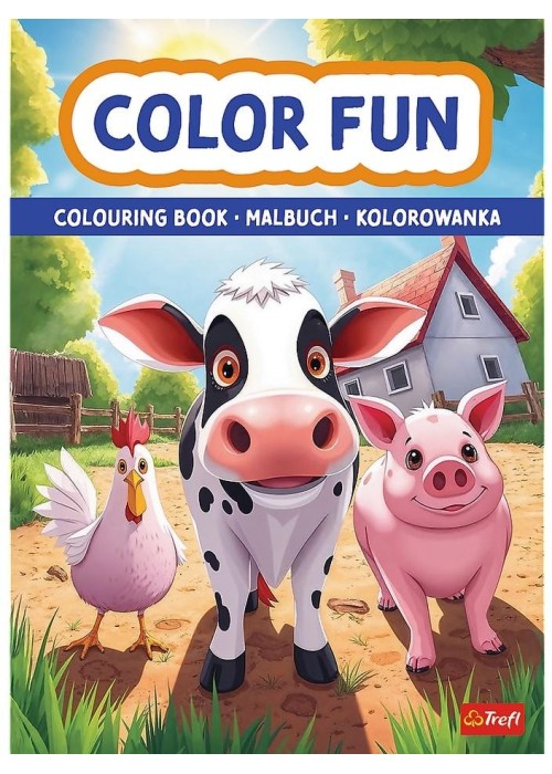 Zwierzęta na farmie. Kolorowanka. Malbuch Zwierzęta na farmie. Kolorowanka. Malbuch