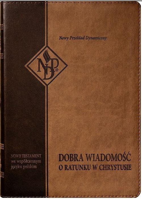 Nowy Testament NPD z paginatorami ciemnobrązowy