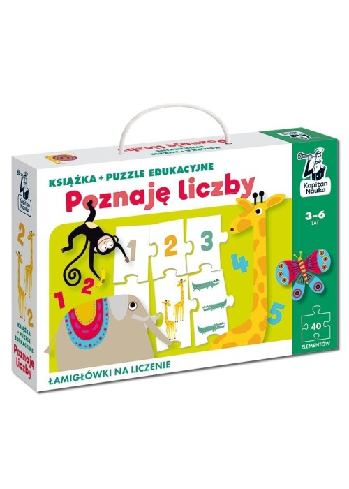Poznaję liczby. Książka + puzzle edukacyjne