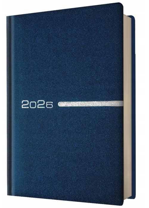 Kalendarz 2026 A5 dzienny kieszonka niebieski Kalendarz 2026 A5 dzienny kieszonka niebieski