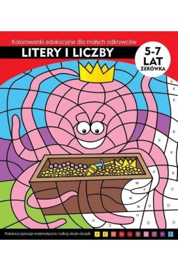 Litery i liczby. Kolorowani edukacyjne