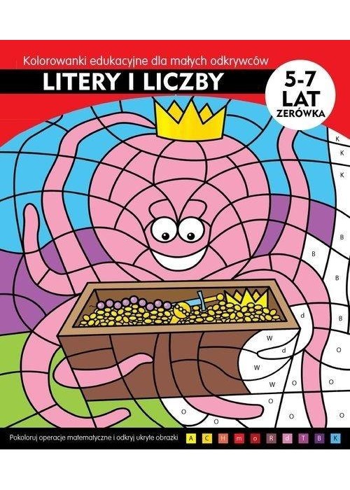 Litery i liczby. Kolorowani edukacyjne