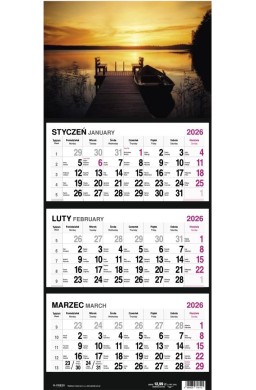 Kalendarz 2026 trójdzielny MIX