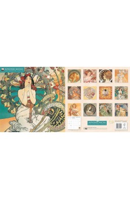 Kalendarz 2026 ścienny kwadrat Alfons Mucha