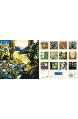 Kalendarz 2026 ścienny kwadrat Tiffany