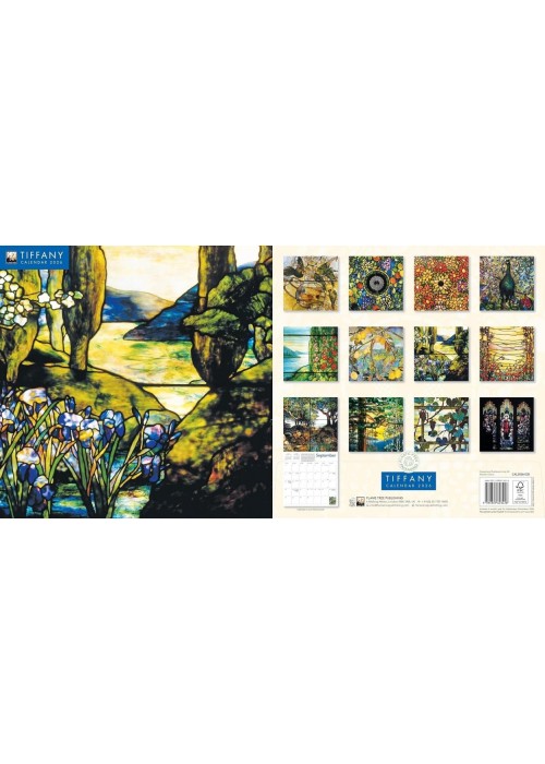 Kalendarz 2026 ścienny kwadrat Tiffany