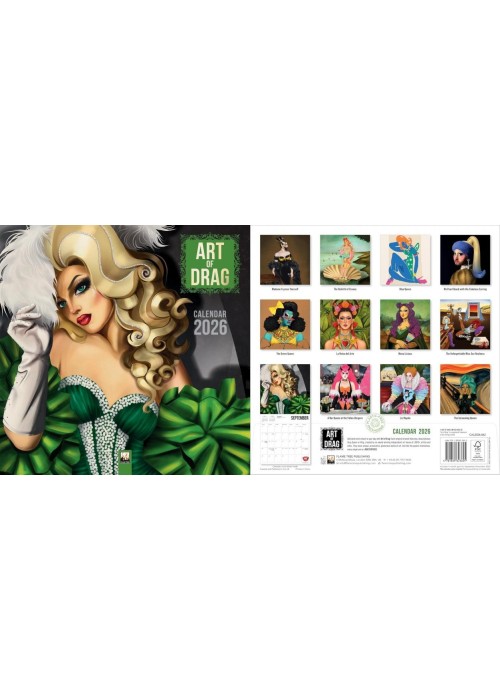 Kalendarz 2026 ścienny kwadrat Art of DRAG