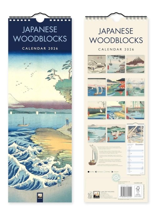 Kalendarz 2026 paskowy Japońskie drzeworyty