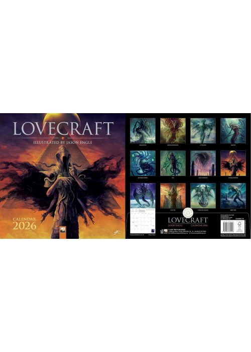 Kalendarz 2026 ścienny kwadrat Lovecraft